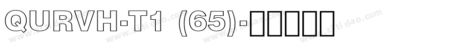 QURVH-T1 (65)字体转换